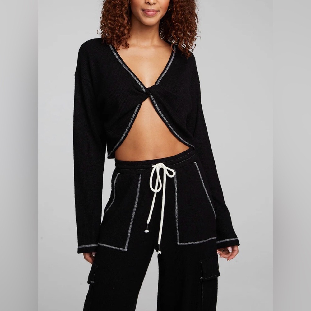 Chaser Briaa Shadow Black Long Sleeve Tee